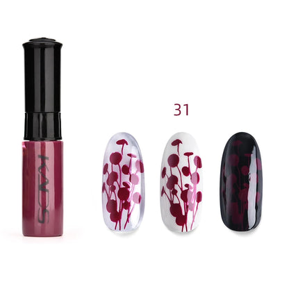KADS 1pc Nail Art Stamping Polish bianco nero colorato Stamp Plate stampa vernice penna vernici per Manicure Template Lacker