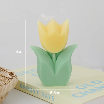 Candele regalo creative per gli ospiti di nozze Candela per aromaterapia con fiori di tulipano Decorazioni per la camera estetica Candele aromatiche Regali di compleanno per ragazze