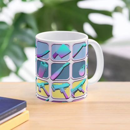 Gta Vice City arma icone tazza classica tazza stampata immagine del tè bicchieri maniglia immagine rotonda regali semplici foto Design caffè