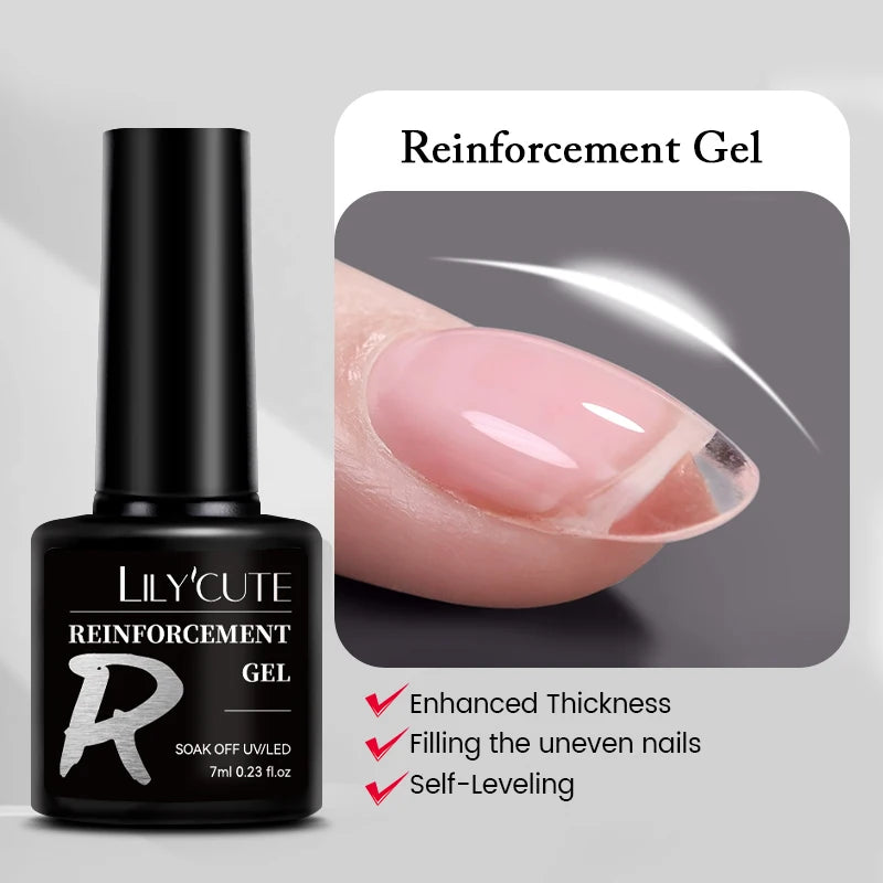 LILYCUTE Smalto per unghie gel glitterato Nero Argento Smalto gel con paillettes super brillanti Soak Off UV LED Gel UV semipermanente per unghie
