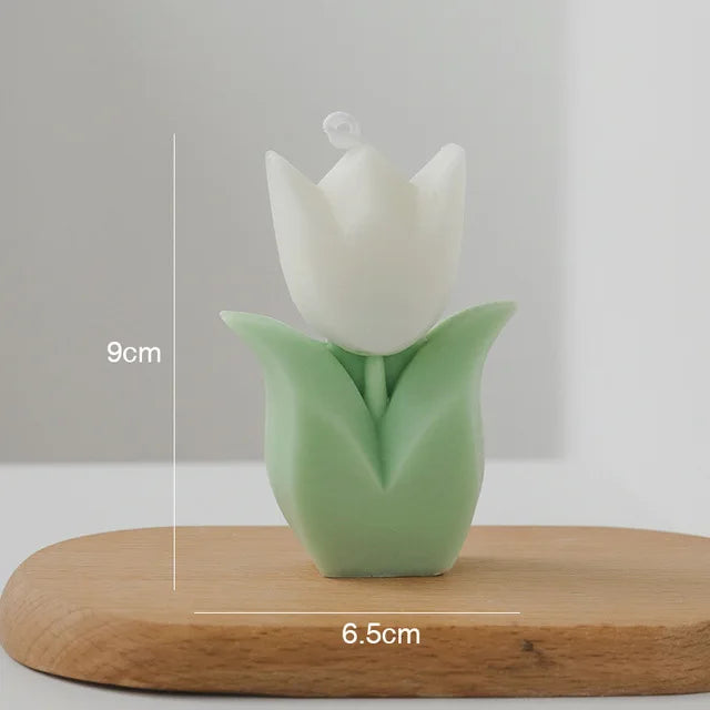 Candele regalo creative per gli ospiti di nozze Candela per aromaterapia con fiori di tulipano Decorazioni per la camera estetica Candele aromatiche Regali di compleanno per ragazze
