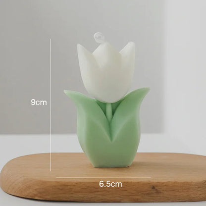 Candele regalo creative per gli ospiti di nozze Candela per aromaterapia con fiori di tulipano Decorazioni per la camera estetica Candele aromatiche Regali di compleanno per ragazze
