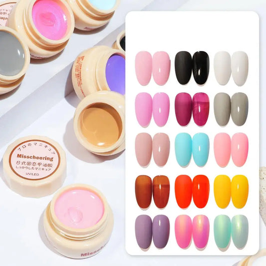 Smalto Gel per unghie eccellente saturazione Gel per unghie senza odore bellezza pigmentata Gel crema solido smalto per unghie smalto per pittura
