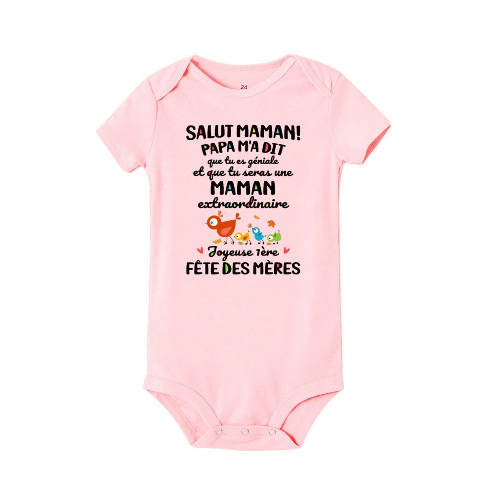 Sei la migliore mamma Felice prima festa della mamma Body stampato per neonato Simpatico pagliaccetto estivo per neonato Ragazzi Ragazze Tuta a maniche corte