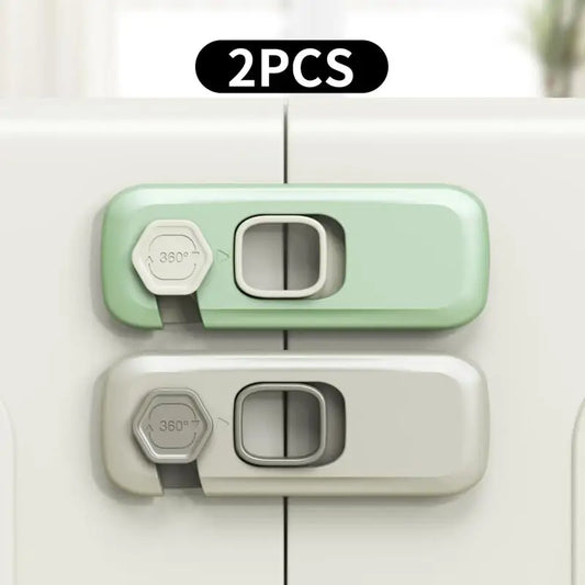 1/2 PCS Serratura per armadietto di sicurezza per bambini Protezione di sicurezza Frigorifero domestico Fibbia di sicurezza Serrature per porte del cassetto a mano anti-pizzico per bambini