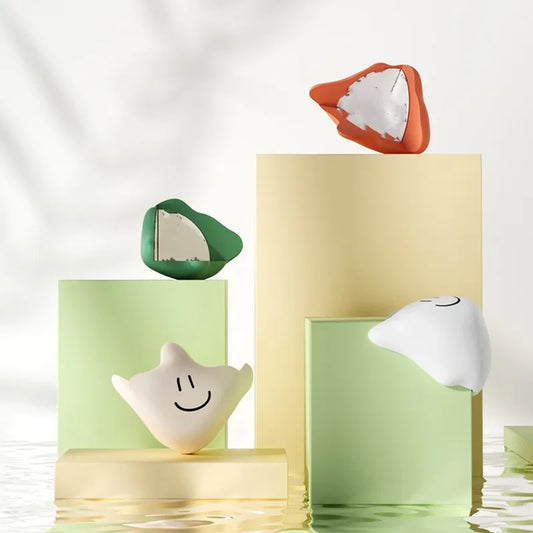 4 pezzi di protezione angolare anticollisione a forma di nuvola fluida, vetro addensato, protezione angolare per finestra in silicone per bambini