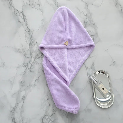 Donne Magic Microfibra Asciugatura rapida Asciugamano per capelli Cappello Asciugamano Bagno Avvolgere il bagno Cappello Quick Cap Turbante Asciutto Toallas Bagno Doccia