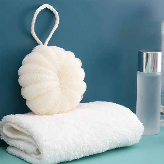 Sfere da bagno in rete morbida Spazzola per pulizia in spugna Doccia Pulizia del corpo Massaggio esfoliante Scrubber Sfera da bagno Bagno Forniture per il bagno