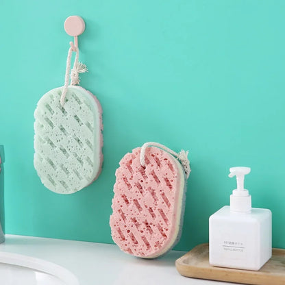 Asciugamano da bagno in spugna a 3 strati Scrub corpo Spazzola da massaggio Pulizia profonda Panno per il viso Scrubber per la pelle Esfoliante Cura della pelle Accessori per la doccia