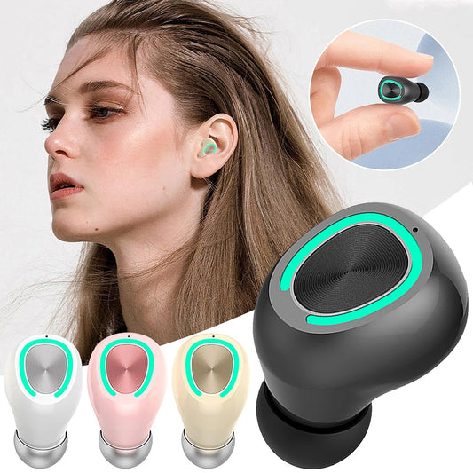 X6 Mini Bluetooth 5.3 Auricolari Over Ear Auricolare Bluetooth senza fili In Ear Sport con microfono Auricolari vivavoce Cuffie per il telefono