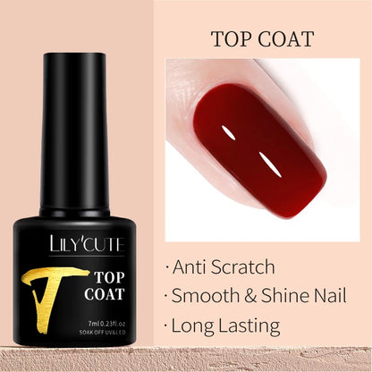 LILYCUTE Smalto per unghie gel glitterato Nero Argento Smalto gel con paillettes super brillanti Soak Off UV LED Gel UV semipermanente per unghie