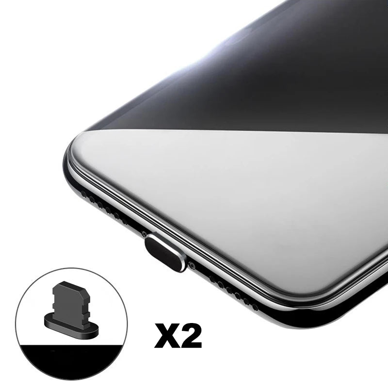 Spina antipolvere per porta di ricarica per telefono cellulare con kit spazzola per pulizia per IPhone 14 13 12 11 Pro Max AirPods iPad per polvere Lightning Port