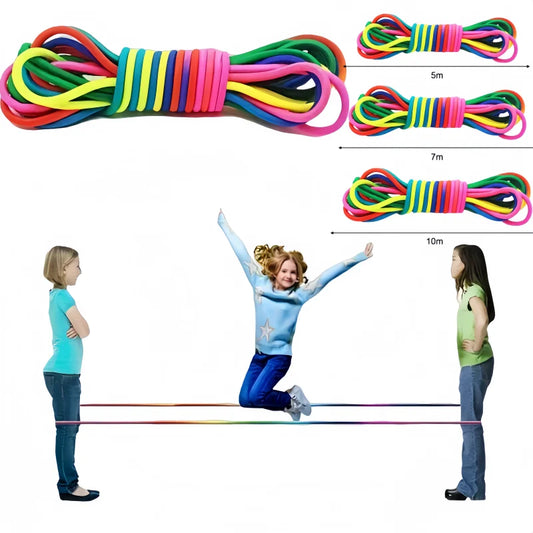 5-10m Corda per saltare Elastico Movimento Giocattolo Bambini Corda per saltare Corde Allenamento Salto Giocattoli per bambini Salto Allenamento Esercizio Nylon Ragazza Regalo