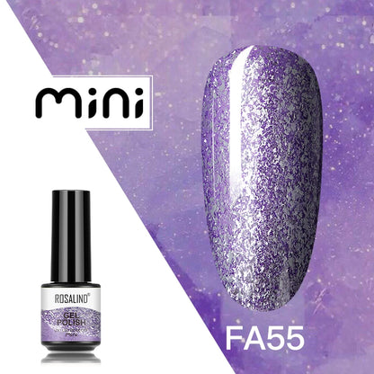 ROSALIND 120 colori smalto per unghie Glitter Shiny Base Gel Top Coat UV LED Gel Nail Art vernice Manicure Gel per unghie Semi permanente