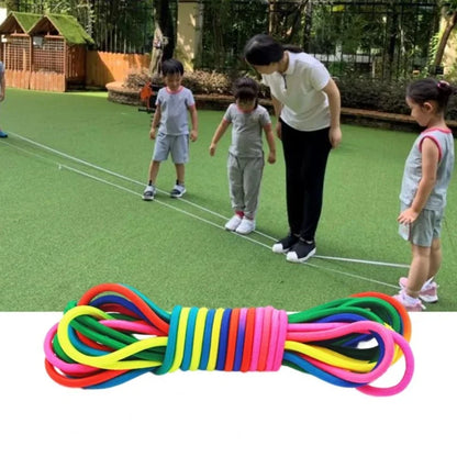 5-10m Corda per saltare Elastico Movimento Giocattolo Bambini Corda per saltare Corde Allenamento Salto Giocattoli per bambini Salto Allenamento Esercizio Nylon Ragazza Regalo
