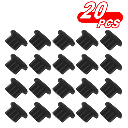 Tappo di polvere in silicone/porta di ricarica del telefono/Adatto per iPad Air/iPhone 14 Plus 13 12 Mini 11 Pro Max XR/  Adatto per spine morbide della porta micro USB