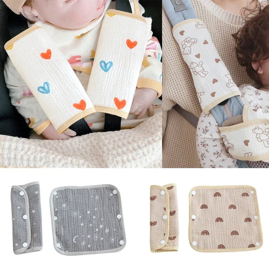Accessori per cinture di sicurezza per bambini Cuscino morbido Copri tracolla Sgabello per la vita del bambino Bavaglino sbavante Bavaglino con tracolla per bambini