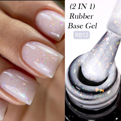 LILYCUTE Smalto per unghie gel glitterato Nero Argento Smalto gel con paillettes super brillanti Soak Off UV LED Gel UV semipermanente per unghie