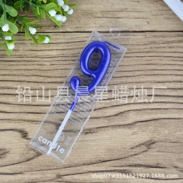 1 pz buon compleanno numero torta candele 0 1 2 3 4 5 6 7 8 9 Cake Topper oro nastro nero compleanno candela festa regalo casa Docer