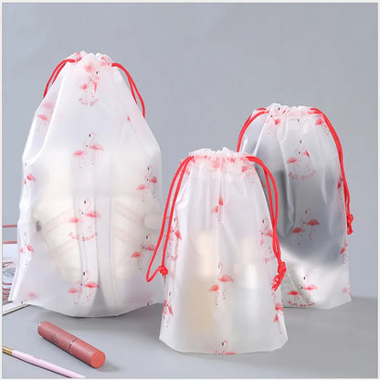 Borsa per cosmetici impermeabile in EVA Borsa da viaggio per donna con coulisse Borsa per trucco per nuoto Borsa per il bagno Borsa per il lavaggio Forniture per la spiaggia al mare