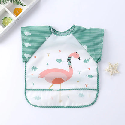 0-3Y Ragazzi Ragazze Burp Vestiti Impermeabile Mangiare Grembiule Infantile Del Bambino Del Bambino Del Fumetto Senza Maniche Arte Grembiule Animale Morbido Bavaglino