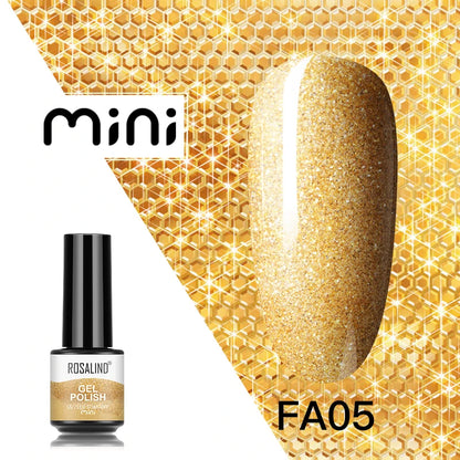 ROSALIND 120 colori smalto per unghie Glitter Shiny Base Gel Top Coat UV LED Gel Nail Art vernice Manicure Gel per unghie Semi permanente