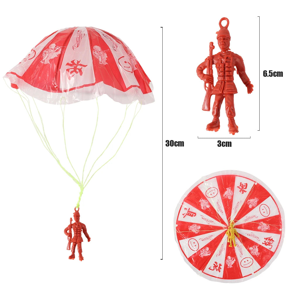 1-10pcs Bambini Lancio A Mano Paracadute Giocattoli Sport All'aria Aperta Lancio A Mano Giochi Airdrop Genitore-bambino Giocattoli Educativi Interattivi