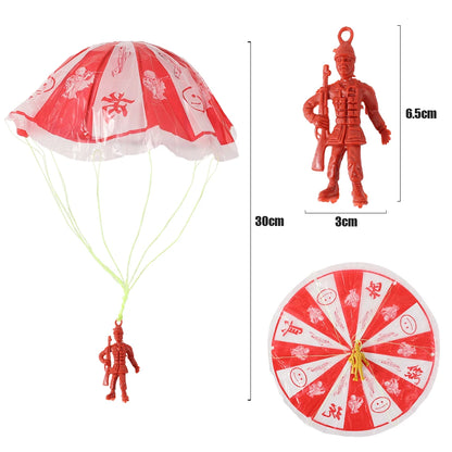 1-10pcs Bambini Lancio A Mano Paracadute Giocattoli Sport All'aria Aperta Lancio A Mano Giochi Airdrop Genitore-bambino Giocattoli Educativi Interattivi