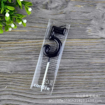 1 pz buon compleanno numero torta candele 0 1 2 3 4 5 6 7 8 9 Cake Topper oro nastro nero compleanno candela festa regalo casa Docer