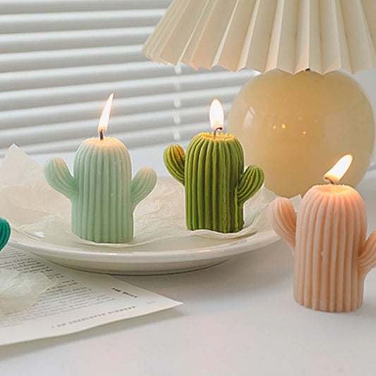 Piccola candela Cactus candele cera profumate aromaterapia ornamento succulento per decorazione della festa nuziale ufficio della camera da letto casa per Cre