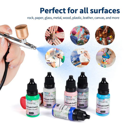 10ML vernice acrilica inchiostro per unghie smalto per unghie vernice aerografo pigmenti per Nainting modello cartone animato pittura Stencil strumento per Nail Art