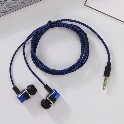 Cuffie cablate da 3,5 mm 2 Auricolari stereo in-ear di base Auricolari mobili Cuffie con effetto stereo per bassi eccellenti