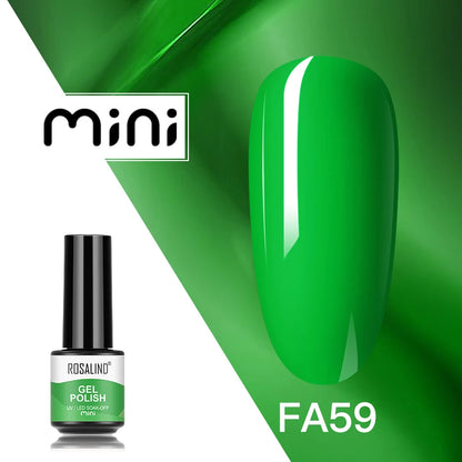 ROSALIND 120 colori smalto per unghie Glitter Shiny Base Gel Top Coat UV LED Gel Nail Art vernice Manicure Gel per unghie Semi permanente