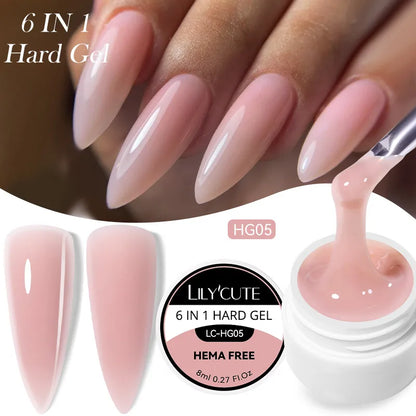 LILYCUTE Smalto per unghie gel glitterato Nero Argento Smalto gel con paillettes super brillanti Soak Off UV LED Gel UV semipermanente per unghie