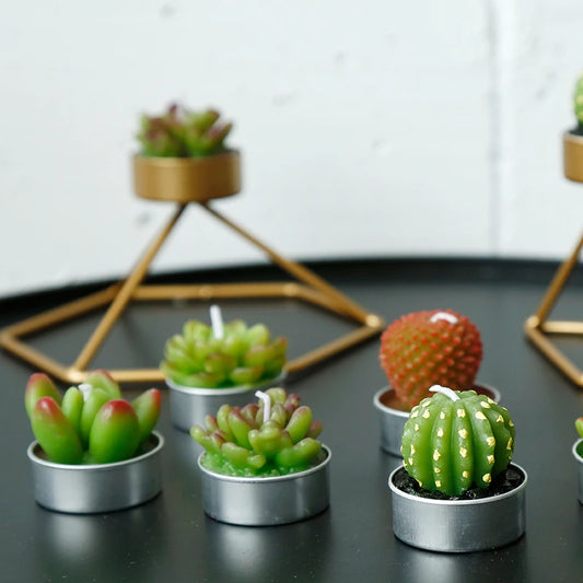 Candele di Papaya fatte a mano Creative piante succulente candele di tulipano Cactus decorazione della casa ornamenti candela di compleanno 1 pz
