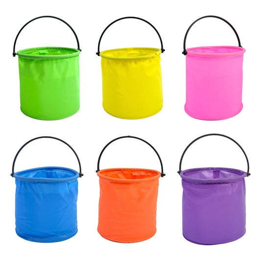 Beach Sand Play Bucket Toy pieghevole secchio pieghevole attrezzo da giardinaggio Outdoor Sand Pool Play Tool Toy Kids Summer Favor