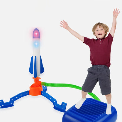 Giocattoli a razzo volante Piedi Passeggiare sul cielo Lanciatore Volare Giochi di puzzle interattivi genitore-figlio Bambini Sport all'aria aperta Ragazzi Giocattoli