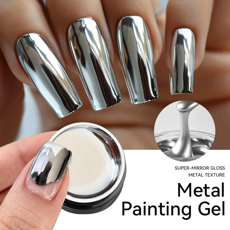 LILYCUTE Smalto per unghie gel glitterato Nero Argento Smalto gel con paillettes super brillanti Soak Off UV LED Gel UV semipermanente per unghie
