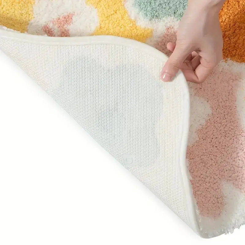 Tappeto da bagno con fiori carini da 1 pezzo 40 * 60 cm, tappetino da bagno lavabile in lavatrice, tappeto da bagno antiscivolo assorbente extra morbido