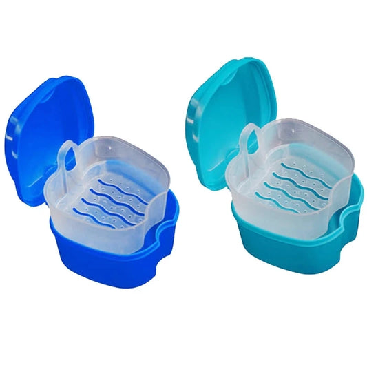 Scatola portaoggetti per protesi scatola da bagno per protesi, protesi di stoccaggio, contenitore per rete sospesa, scatola per protesi di pulizia