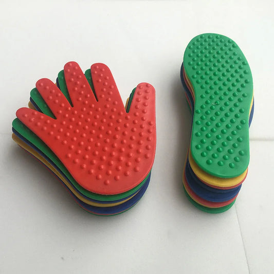 4 paia di piedi a mano giocattoli sensoriali bambini divertenti giochi sportivi attività strisciante e salto per bambini Kinder Spiele Giochi Per Bambini