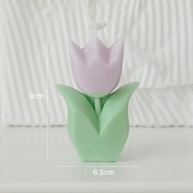 Candele regalo creative per gli ospiti di nozze Candela per aromaterapia con fiori di tulipano Decorazioni per la camera estetica Candele aromatiche Regali di compleanno per ragazze