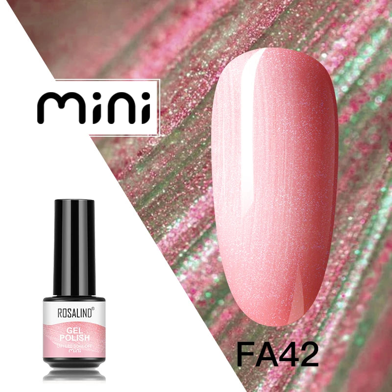 ROSALIND 120 colori smalto per unghie Glitter Shiny Base Gel Top Coat UV LED Gel Nail Art vernice Manicure Gel per unghie Semi permanente