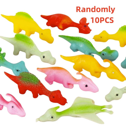 Dito Catapulta Dinosauro Turchia Romanzo e divertimento Scherzo Giocattolo di gomma morbida Scuola materna Gioco per bambini Giocattoli Giocattoli di decompressione per adulti
