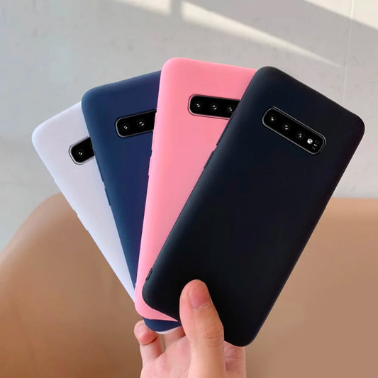 Per Samsung Galaxy S10 Custodia per telefono per Samsung S10E S10 E Custodia morbida in silicone per protezione posteriore del telefono Funda su Samsung S10 Plus Cover