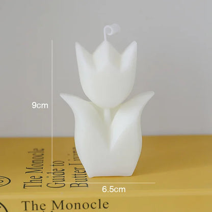 Candele regalo creative per gli ospiti di nozze Candela per aromaterapia con fiori di tulipano Decorazioni per la camera estetica Candele aromatiche Regali di compleanno per ragazze