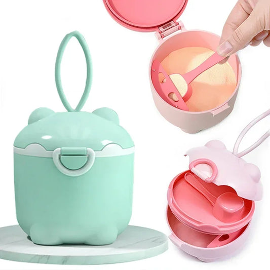 Nuovo latte in polvere per bambini portatile carino scatola di conservazione degli alimenti per maiali cereali essenziali scatola per latte in polvere per bambini contenitore per snack per bambini