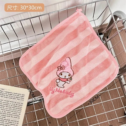 Asciugamano Sanrio Hello Kitty Kulomie per ragazze, bambini, viso, pelle morbida, telo da bagno, asilo, asciugamano per il viso