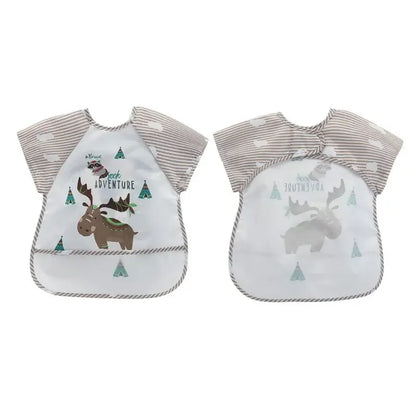 0-3Y Ragazzi Ragazze Burp Vestiti Impermeabile Mangiare Grembiule Infantile Del Bambino Del Bambino Del Fumetto Senza Maniche Arte Grembiule Animale Morbido Bavaglino