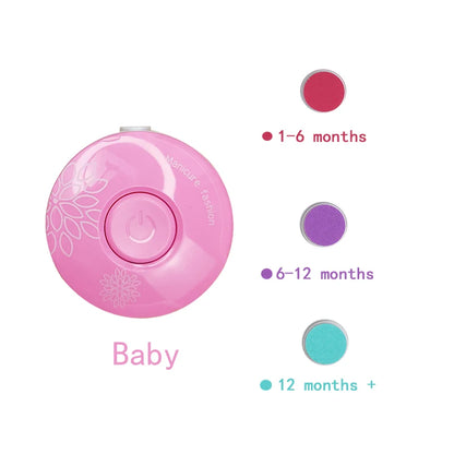 Tagliaunghie elettrico per bambini Strumento per lucidare le unghie per bambini Forbici per manicure per neonati Kit per l'igiene del bambino Tagliaunghie per neonati per neonato